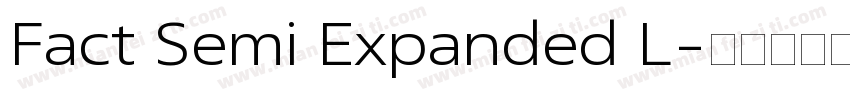 Fact Semi Expanded L字体转换